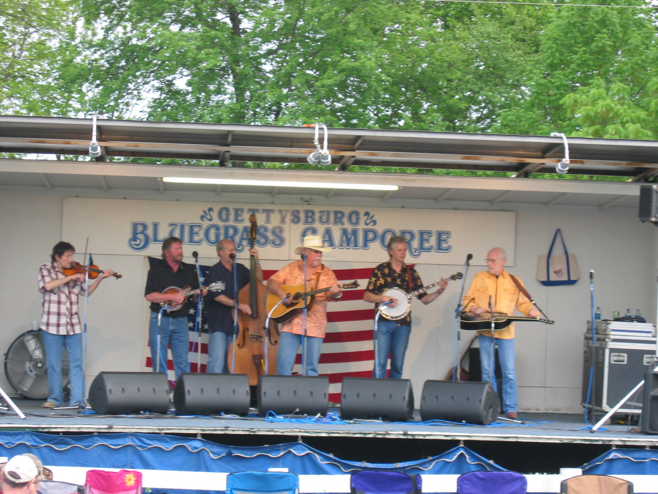 The Good Deale Bluegrass Band with Mike Auldridge at the Gettysburg Bluegrass Festival, 2008