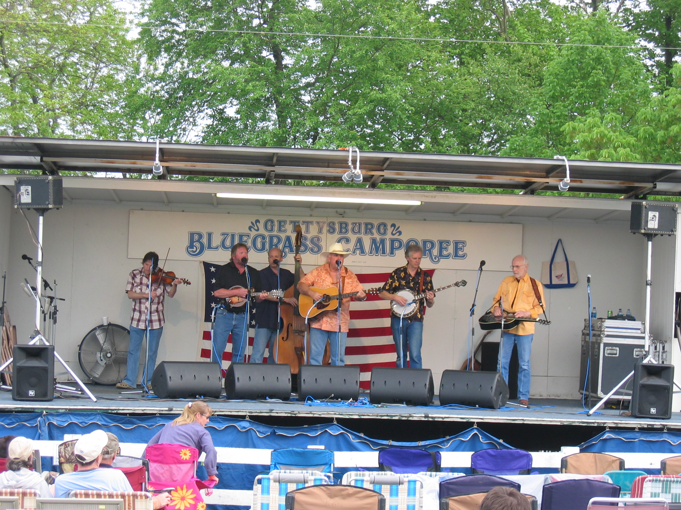 The Good Deale Bluegrass Band with Mike Auldridge at the Gettysburg Bluegrass Festival, 2008