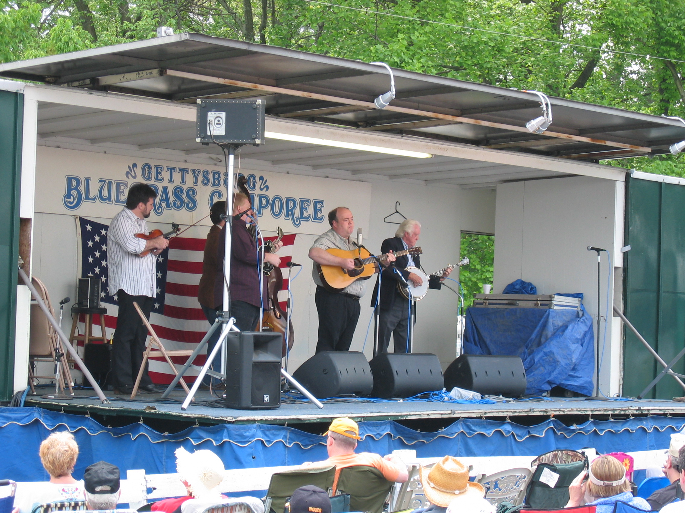 J D Crowe and the New South at the Gettysburg Bluegrass Festival, 2008