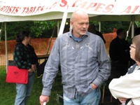 Sammy Shelor at the vendor area at the Gettysburg Bluegrass Festival, 2010