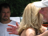 Rhonda Vincent at the vendor area after her afternoon set at the Gettysburg Bluegrass Festival, 2010