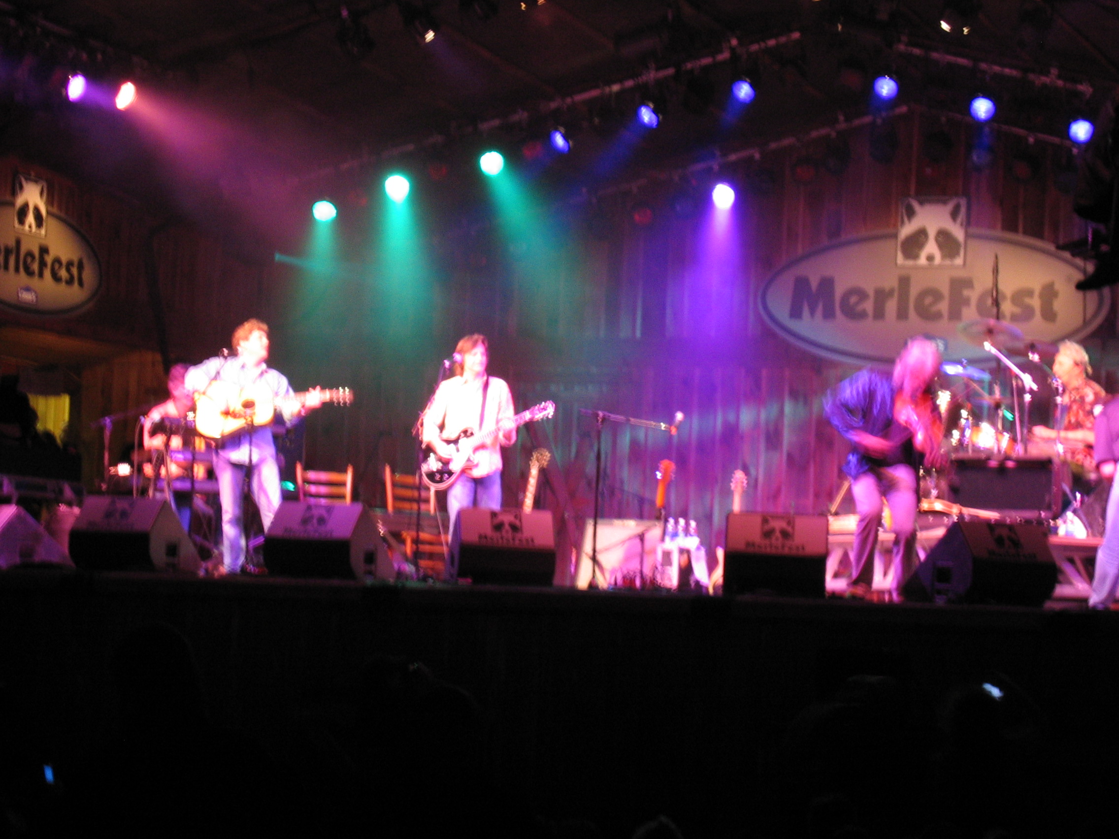 The Nitty Gritty Dirt Band closing out the  Watson Stage Friday evening at MerleFest, 2007